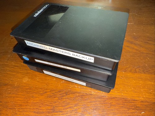 Lot Of 3 3.5 inch HDD Plastic Storage Case Used - Afbeelding 2 van 5