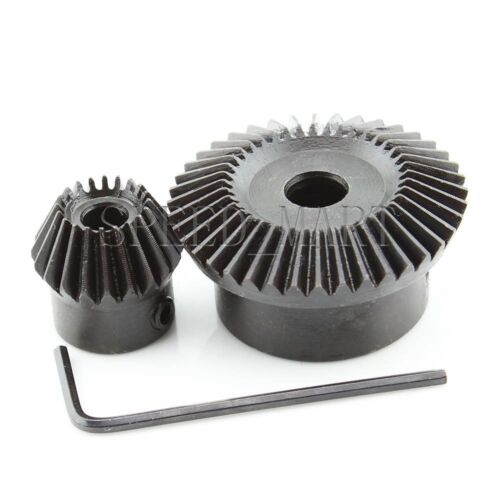 Kit de paraguas de metal 1M-40T-20T biselado engranaje de 90° ángulo relación 2:1 - Imagen 2 de 4