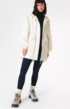 Sweaty Betty Waterproof Commuter Parka Jacket - Large Lily White Size L
