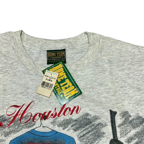 Houston Oilers Vintage Shirt 90s Embroidered Single Stitch T Shirt Nutmeg -Flaws - Picture 6 of 10