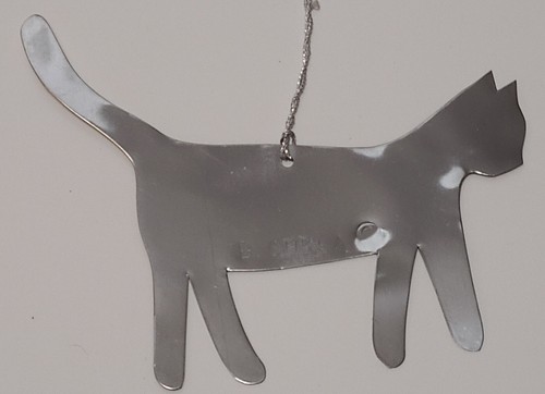 B. Cukla Hammer Song Tin Ornaments Cat Goose Heart Pineapple Gingerbread Man VTG - Picture 6 of 10