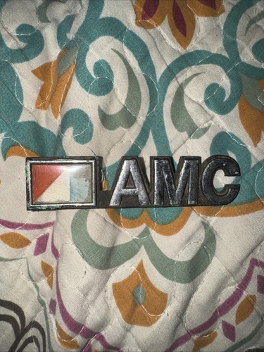 VINTAGE 1971-1987 AMC PLASTIC EMBLEM BADGE PRE-OWNED USED