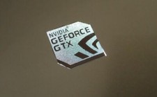 Graphics nVidia GeForce GTX Label / Aufkleber / Sticker / Logo 18x18mm 209b 