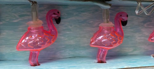 Flamingo String Lights LED Flamingo Lights 10 Ft Battery Operated NIB Test Me - Picture 8 of 8