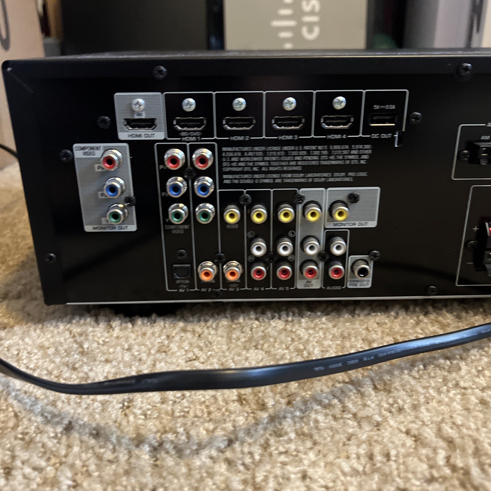 Yamaha RX-V377 5.1 Channel HDMI AV Receiver Tested/Works - Picture 4 of 6