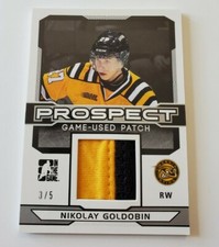 2014 In The Game Used Prospect Game Used Patch Nikolay Goldobin 3/5