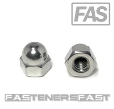 (50) 1/4-20 Stainless Steel Hex Acorn Cap Nuts (50 Pieces)