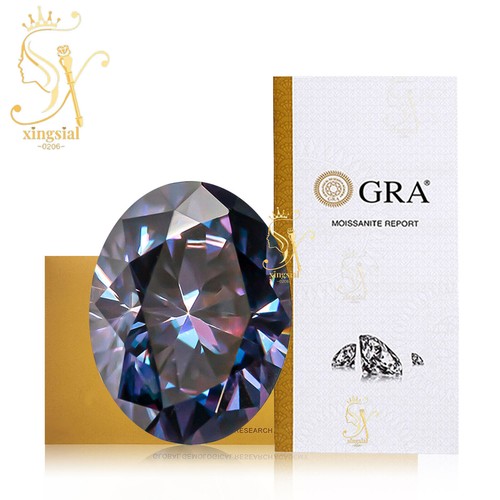Royal Purple Moissanite Loose Stone Diamond Test Passed Brilliant Cut Gemstones - Picture 3 of 23