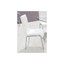 best master faux leather dining side chair in white/chrome (set of 4)