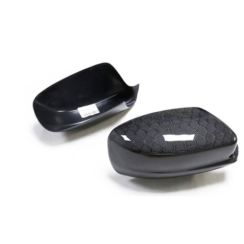2PCS Honeycomb Surface Side Rearview Mirror Cover For Dodge Charger 2011-2022 - Picture 3 of 4