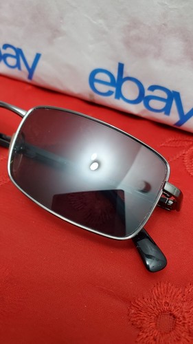 "Rare" VERSACE 1038 1001 Gray/Black 52□17 140 Rectangle Eyeglasses "Frames Only" - Picture 6 of 24