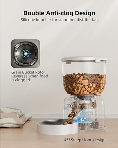 Automatic Cat Feeder with Camera 1080P HD Video Cat Food Dispenser Smart Control - Picture 6 of 8