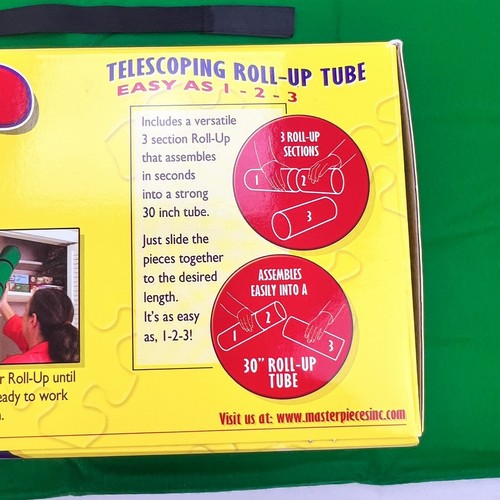 Master Pieces Puzzle Roll Up - Puzzle Storage 36" x 30" Mat w/ Tubes & Straps - Picture 5 of 7