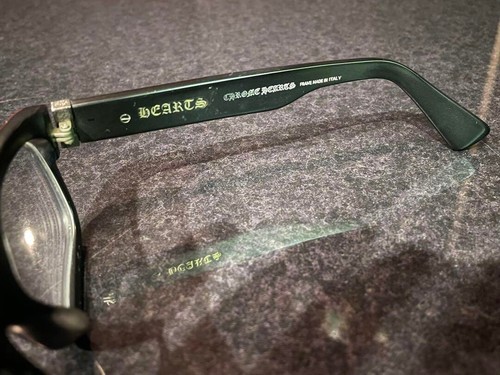 Chrome Hearts INFLATABLE DATE-A MBK Matte Black Frame Eyewear W/Case Used Japan - Picture 3 of 12