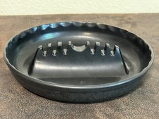 Black 7" Melamine Executive Ashtray Gessner 341 Ges-Line 