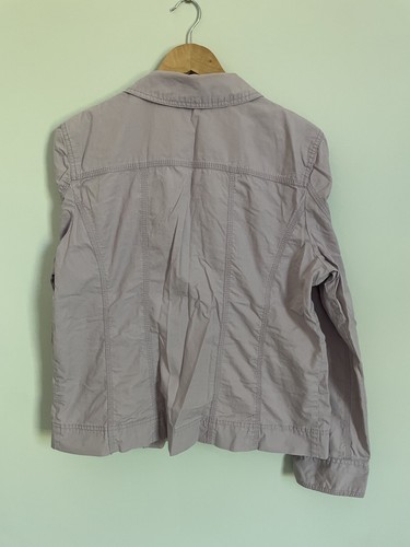 Caslon XL Light Purple Utility Jacket, Full Zip Front, 4 Pockets, Lightweight - Picture 2 of 5