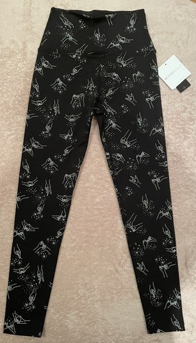 NWT Beyond Yoga Pants Hand sign Language Small Black - Picture 1 of 3