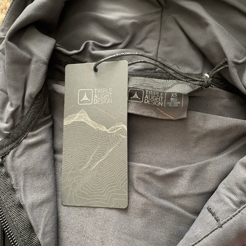 NEW Triple Aught Design Ascent Hoodie Eclipse Zip Gray Black Jacket Extra Small - Picture 14 of 24