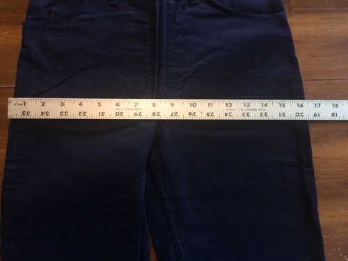 JEANS WRANGLER VELLUTO A VELO VINTAGE ANNI '70 28 MED blu GAMBA DRITTA STOCK MORTO NUOVI CON ETICHETTE - Foto 7 di 11