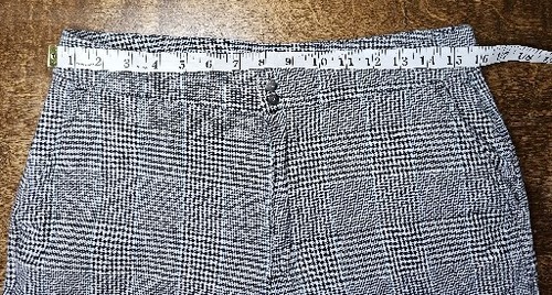 Y2K RVCA Size 29\Large 2 Piece Black\White Houndstooth Plaid Tank & Pant Set EUC - Picture 15 of 19