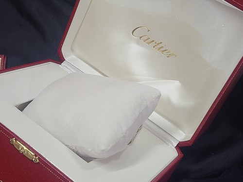 VINTAGE GENUINE CARTIER watch box case Booklet COWA 0043 red 250503002yA - Afbeelding 4 van 6