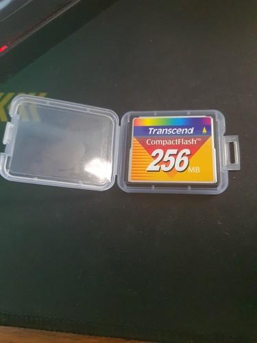 Transcend 256MB CompactFlash CF Memory Card Genuine w/case New Open Box - Picture 3 of 3
