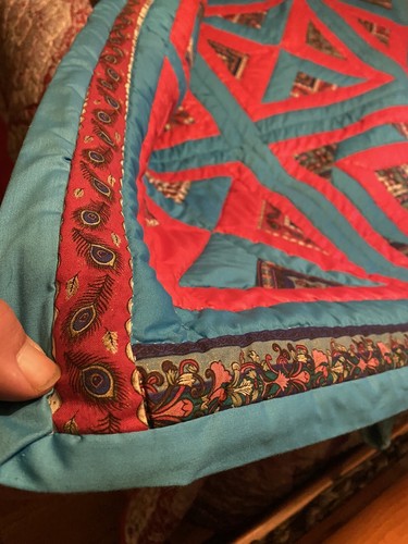 75x75 X & O handgenähter Quilt - Bild 4 von 10