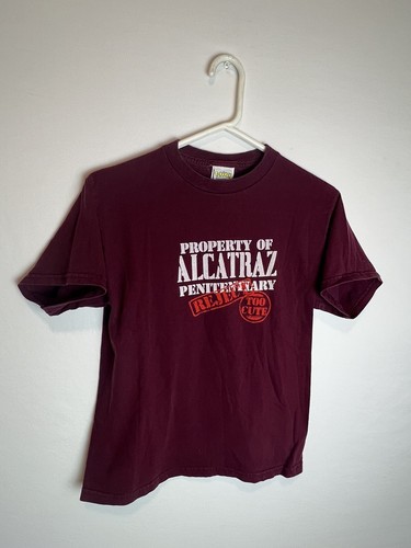 Pokemon Property Alcatraz Too Cute Burgundy T-Shirt Youth Size Medium (10-12)