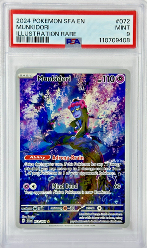 PSA 9 SFA EN Munkidori #72 IR - 2024 Pokemon Sv: Shrouded Fable 072/064