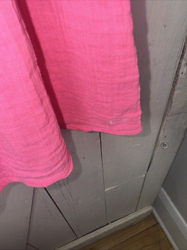 Vineyard Vines Girls Sz S Fluorescent Pink Linen Dress - Picture 6 of 7