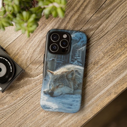 Wolf Sleeping Snowy Forest Phone Case for iPhone, Samsung Galaxy, Pixel - 第 16/240 張圖片