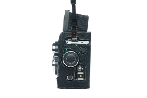 Real Leather Half Camera Case Bag Cover for Rolleiflex 2.8GX with Scissor Clip - Picture 13 of 53