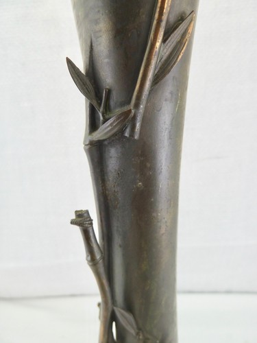 Vase Bronze China antik signiert - Bild 10 von 17