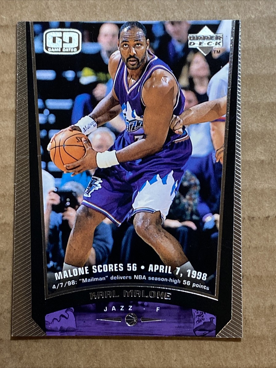UPPER DECK Karl Malone コレクターウエア Karl Malone 1998 Upper Deck Basketball Card. Game Dated