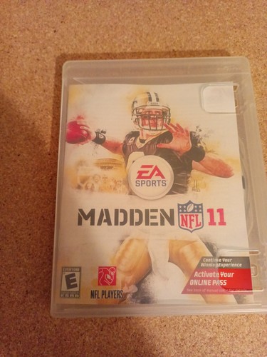 2010 Playstation 3 Madden NFL 11 No Inlay Just Disc And Manual - Picture 4 of 4
