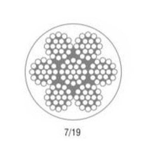 100  metres 6mm 7 x 19 STAINLESS STEEL MARINE GRADE WIRE ROPE boat yacht rigging - Picture 2 of 2