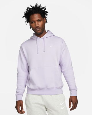 Nike sportswear club fleece hoodie purple Clearance