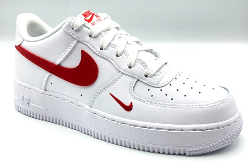 Nike Air Force 1 Schuhe Turnschuhe UK Größe 5,5 - 6 weiß/rot FV7020 101 - Bild 3 von 17