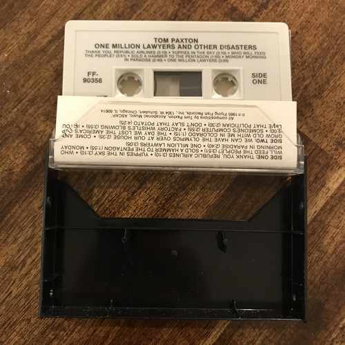 RARE Tom Paxton One Million Lawyers Tape Cassette Comedy 1985 Flying Fish - Picture 6 of 8