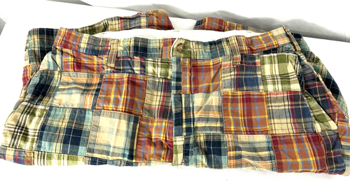 Jos A Bank Patchwork Shorts Mens 36 Plaid Madras Bermuda Plaid Classic Plaid - Picture 5 of 6