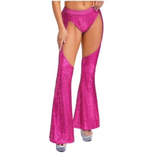 Mujer Lentejuelas Brillante Campana Parte Inferior Acampanada Pantalones Años 70 Disco Baile Hippies Disfraces - Imagen 15 de 52