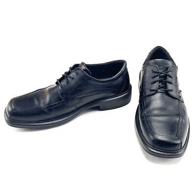 ECCO Berlin Mens Size 41 Black Apron Toe Tie Oxford Shoes | eBay display picture 1