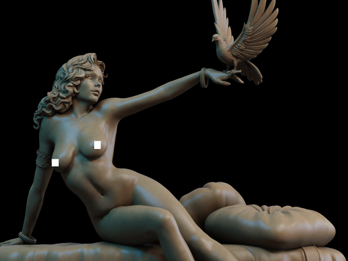 Pin-Up Statue 3D Printed Kit Unpainted/Unassembled - Picture 10 of 10