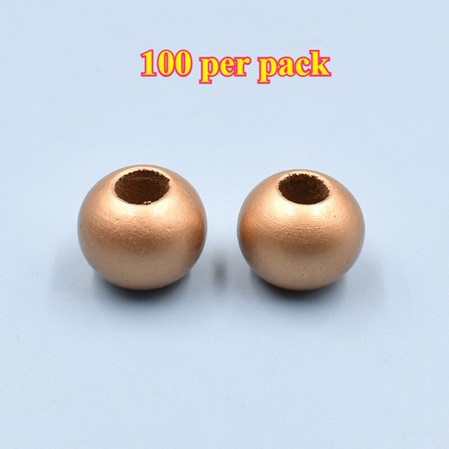 DIY Jewelry Accessories 20MM Color Large Hole Hemu Beads DIY Round Wooden Beads - Picture 28 of 39