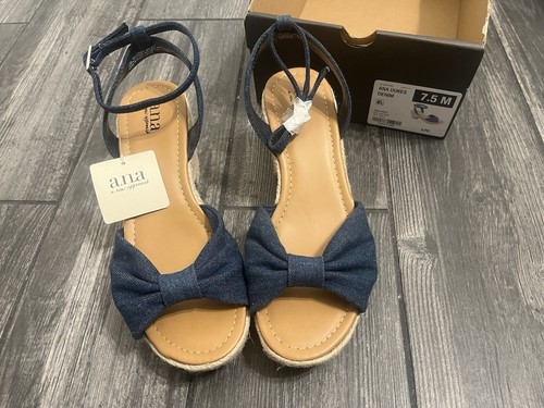 Ana Dukes denim High Heel woman shoes size 7.5 - Picture 1 of 6