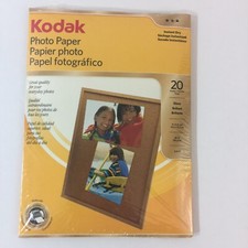 Kodak Photo Paper 4X6 20 Sheets Instant Dry Gloss Finish New