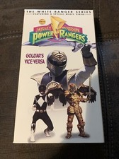 Mighty Morphin Power Rangers White Ranger Series: Goldars Vice-Versa VHS Nice