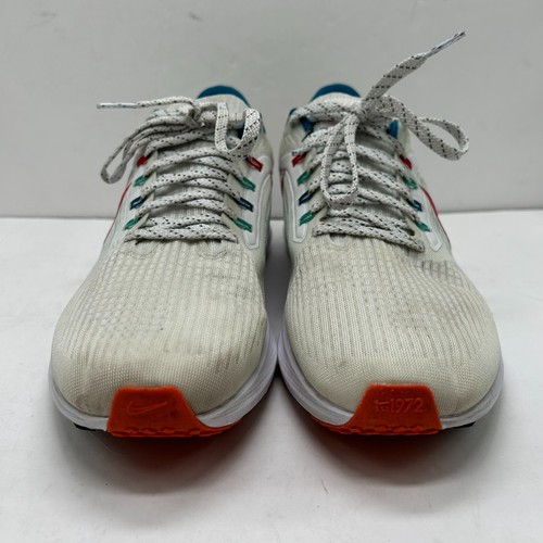 Nike Shoes Mens 10.5 Air Zoom Pegasus 39 White Red Teal Running Sneakers - Picture 2 of 15
