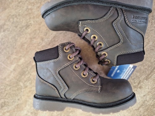 Skechers Rivitz Bardley Skech-Tex Brown Kids Waterproof Shoes Boots Size 12 New - Picture 12 of 12