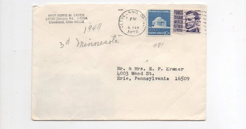 United States cover 1520 Clevelamd Ohio to Erie PA - Picture 1 of 2